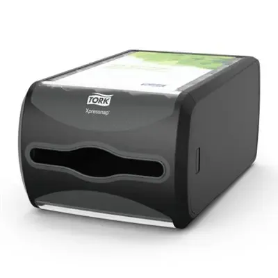 Tork Xpressnap Counter Napkin Dispenser Black Plastic Signature Line -Horecavoordeel.com-