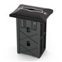 Tork Xpressnap In-counter Napkin Dispenser Black Plastic Signature Line 30cm -Horecavoordeel.com-