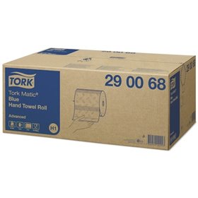 Tork Matic Handdoekrol Advanced Blauw 2-laags 150 Meter - 21cm - Systeem H1 -Horecavoordeel.com-