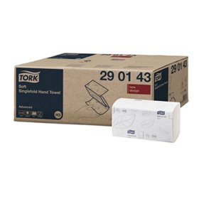 Tork Z-vouw Handdoek Advanced 2-laags Wit 23x22,6cm - Systeem H3 -Horecavoordeel.com-