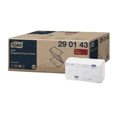 Tork Z-Fold Towel Advanced 2-ply White 23x22.6cm -Horecavoordeel.com-