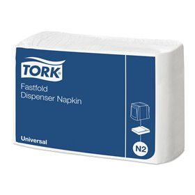 Tork Dispenser Napkin Fastfold Universal 1-ply White 25x30cm -Horecavoordeel.com-