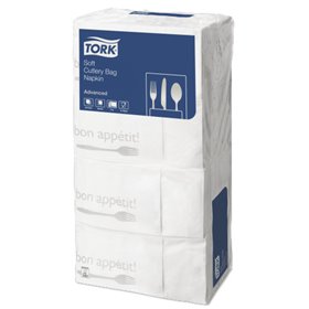 Tork Soft Pochette Bon Appetit 3-laags Wit 40x20cm -Horecavoordeel.com-