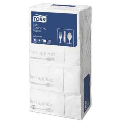 Tork Soft Pochette Bon Appetit 3-laags Wit 40x20cm -Horecavoordeel.com-