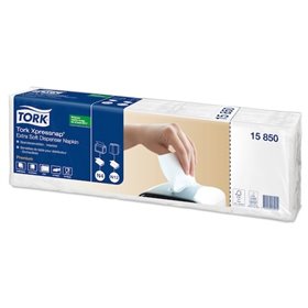 Tork Xpressnap Extra Soft Dispenser Napkin Premium 2-ply White 17x22cm -Horecavoordeel.com-