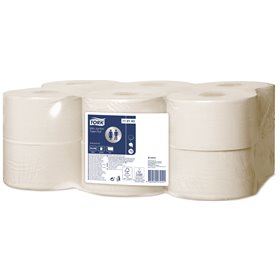 Tork Mini Jumbo Toilet Paper Universal 1-ply White 240mtr - 10cm -Horecavoordeel.com-