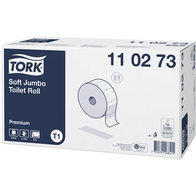 Tork Soft Jumbo Toilet Paper Premium 2-ply White 360mtr - 9.7cm -Horecavoordeel.com-