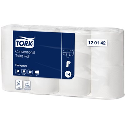 Tork Traditional Toilet Paper Universal 1-ply Natural 56mtr - 10cm -Horecavoordeel.com-