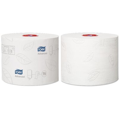 Tork Mid-size Toilet Paper Advanced 2-ply White Compact 100mtr - 9.9cm -Horecavoordeel.com-