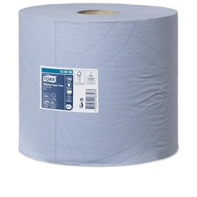 Tork Wiping Plus Combi Rol Poetspapier 2-laags Blauw 255 Meter - 23,5cm - Systeem W1/W2 -Horecavoordeel.com-