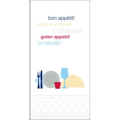 Tork Lunch Napkin Bon Appetit 2-ply Decor 33x33cm 1/8-fold -Horecavoordeel.com-