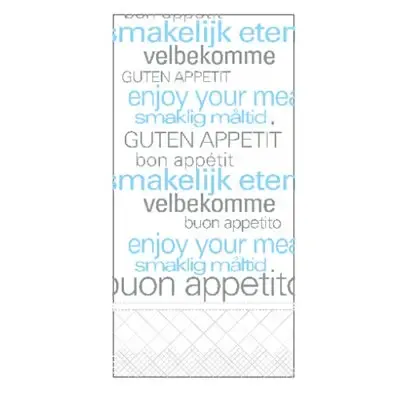 Tork Lunch Napkin Text 2-ply Decor 33x33cm 1/8-fold -Horecavoordeel.com-