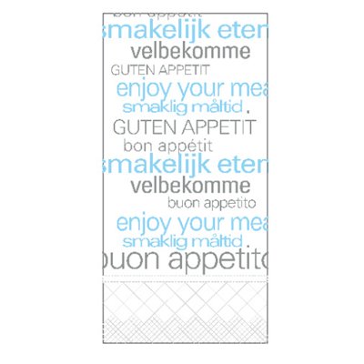 Tork Lunchservet Text 2-laags Decor 33x33cm 1/8-vouw -Horecavoordeel.com-