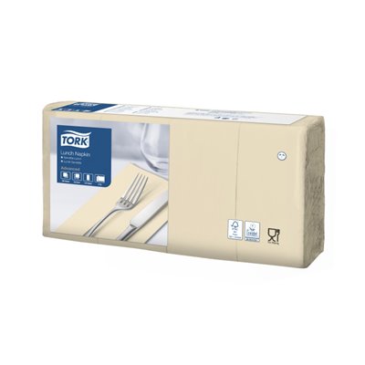 Tork Lunchservet Advanced 2-laags Zand 33x33cm 1/8-vouw -Horecavoordeel.com-