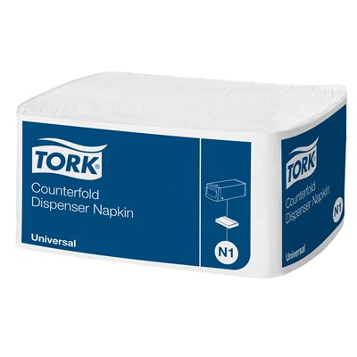 Tork Dispenser Napkin Counterfold Universal 1-ply White 31x32cm -Horecavoordeel.com-