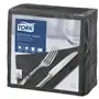 Tork Soft Dinner Napkin Advanced 3-ply Black 39x39cm ¼-fold -Horecavoordeel.com-