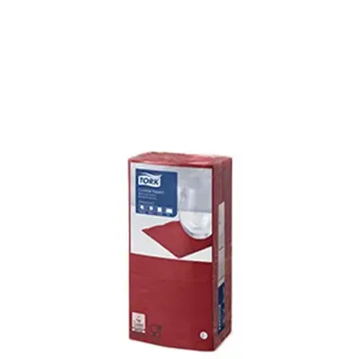Tork Cocktailservet Advanced 2-laags Bordeaux 24x24cm ¼-vouw -Horecavoordeel.com-