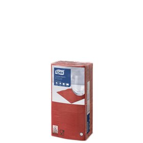 Tork Cocktail Napkin Advanced 2-ply Red 24x24cm ¼-fold -Horecavoordeel.com-