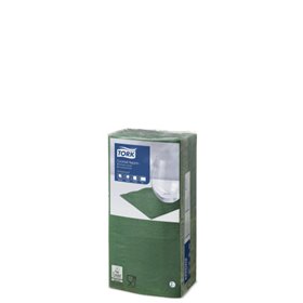 Tork Cocktail Napkin Advanced 2-ply Dark Green 24x24cm ¼-fold -Horecavoordeel.com-