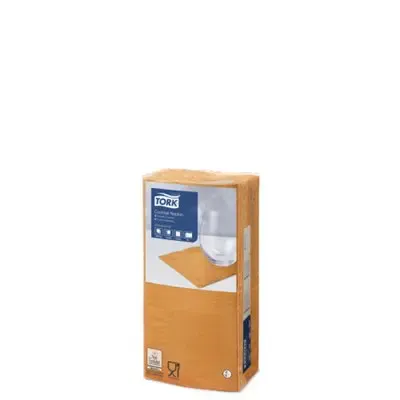 Tork Cocktail Napkin Advanced 2-ply Orange 24x24cm ¼-fold -Horecavoordeel.com-
