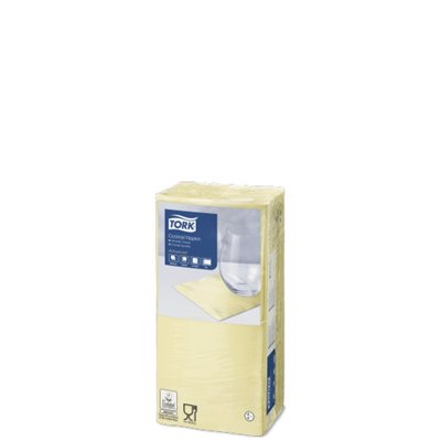 Tork Cocktail Napkin Advanced 2-ply Champagne 24x24cm ¼-fold -Horecavoordeel.com-