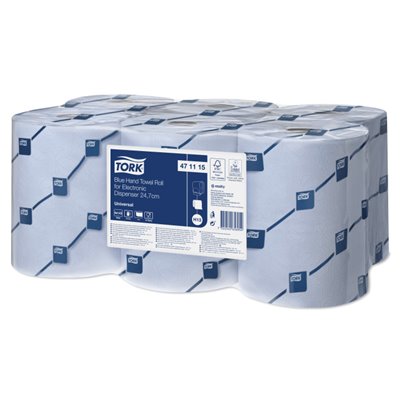 Tork Handdoekrol voor Elektronische Dispenser Advanced 1-laags Blauw 145 Meter - 24,7cm - Systeem H13 -Horecavoordeel.com-