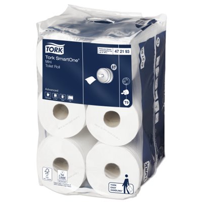 Tork SmartOne Mini Toilet Paper 2 Ply White 111.6mtr - 13.4cm -Horecavoordeel.com-