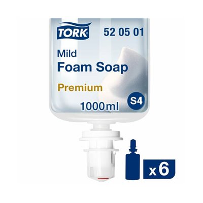 Tork Mild Foam Soap Transparent Perfumed 1 Liter per Bottle