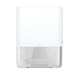 Tork PeakServe Mini Continuous Towel Dispenser White Plastic Elevation-Line