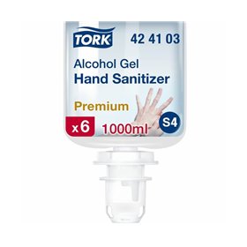 Tork Alcohol Gel voor Handdesinfectie Transparant 1 Liter Flacon - Systeem S4