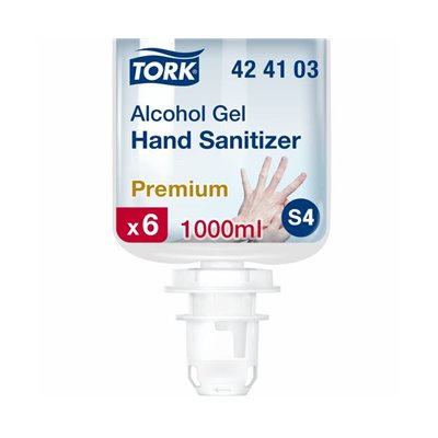 Tork Alcohol Gel for Hand Disinfection Transparent 1 Liter per Bottle