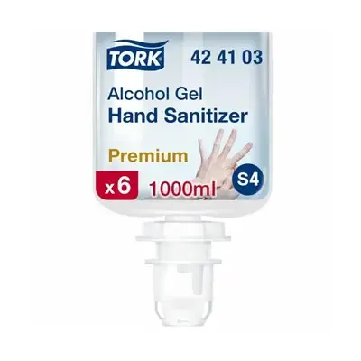 Tork Alcohol Gel for Hand Disinfection Transparent 1 Liter per Bottle