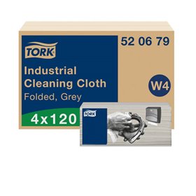 Tork Industrial Folded Cleaning Cloth Gray 41.5x35.5cm