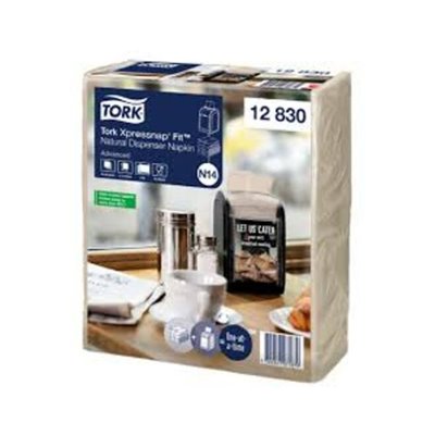 Tork Xpressnap Fit Dispenser Napkin Advanced 2-ply Natural 21.3x16.5cm