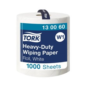 Tork Heavy-Duty Rol Poetspapier 2-laags Wit 340 Meter - 36,9cm - Systeem W1