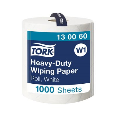 Tork Heavy-Duty Rol Poetspapier 2-laags Wit 340 Meter - 36,9cm - Systeem W1