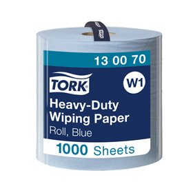 Tork Heavy-Duty Roll Cleaning Paper 2-ply Blue 340mtr - 36.9cm