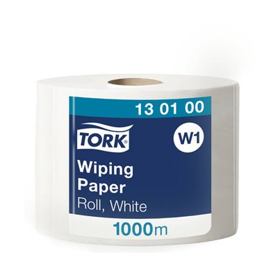 Tork Wiping Roll Cleaning Paper 1-ply White 1.000mtr - 24.5cm