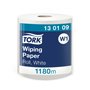 Tork Wiping Rol Poetspapier 1-laags Wit 1.180 Meter - 34cm - Systeem W1