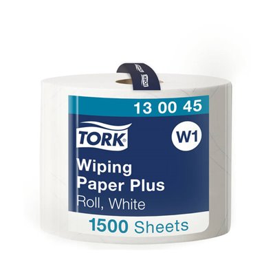 Tork Wiping Plus Roll Cleaning Paper 2-ply White 510mtr - 23.5cm