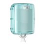 Tork Combi Roll Cleaning Paper Dispenser White-Turquoise Metal-Plastic Performance-Line