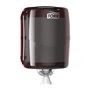 Tork Combi Rol Poetspapier Dispenser Zwart-Rood Metaal-Kunststof Performance-Line - Systeem W2