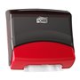 Tork Gevouwen Reinigingsdoek Dispenser Zwart-Rood Metaal-Kunststof Performance-Line - Systeem W4