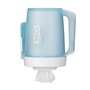 Tork Portable Mini Centerfeed Dispenser White-Turquoise Plastic Performance-Line