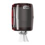 Tork Centerfeed Poetspapier Dispenser Zwart-Rood Kunststof Performance-Line - Systeem M2