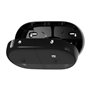 Tork SmartOne Mini Twin Toilet Paper Dispenser Black Plastic Elevation-Line