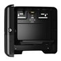 Tork Xpress Mini Multifold Towel Dispenser Black Plastic Elevation-Line