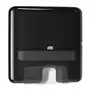 Tork Xpress Mini Multifold Towel Dispenser Black Plastic Elevation-Line