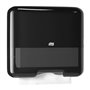 Tork Z-Fold - C-Fold Mini Towel Dispenser Black Plastic Elevation-Line