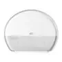 Tork Mini Jumbo Toilet Paper Dispenser White Plastic Elevation-Line
